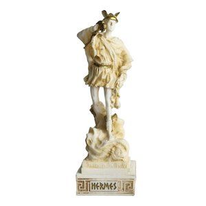 Hermes Ancient Greek Roman God Statue Sculpture 2" x 6.75"